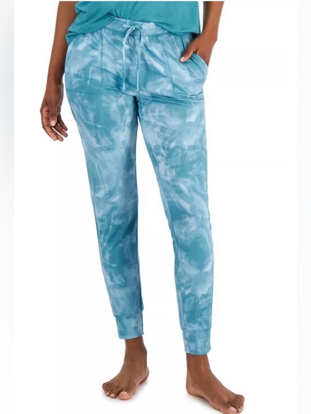 Alfani Intimates Essentials Pajama Tie-Dye Jogger Pants